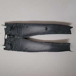 Zara raw hem skinny stretch jeans, 6